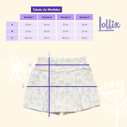 Shorts Saia Florido