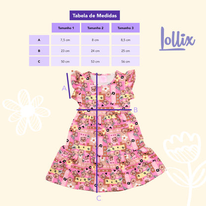 Vestido Poá Capi