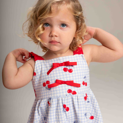 Vestido Cereja Xadrez