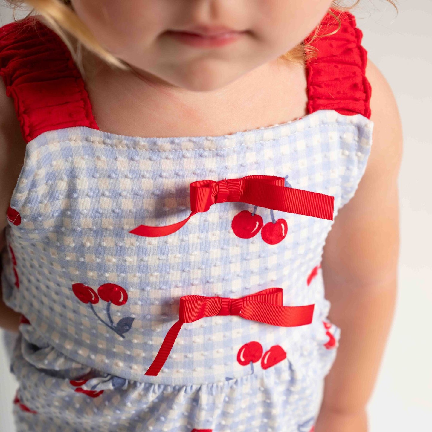 Vestido Cereja Xadrez