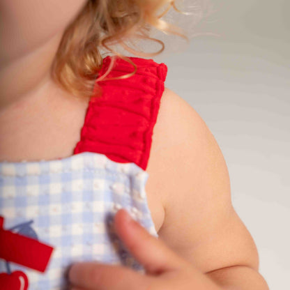 Vestido Cereja Xadrez