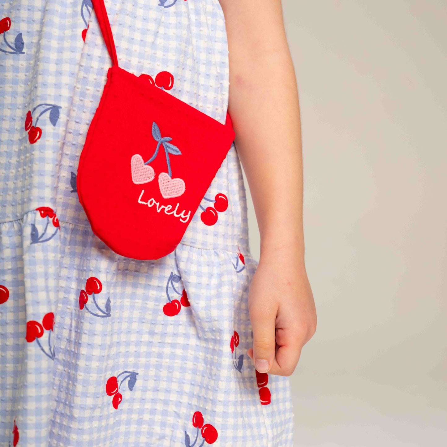 Vestido Cereja Xadrez